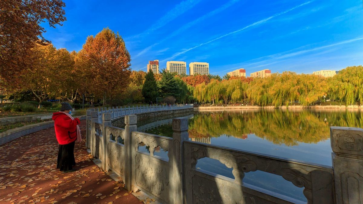 裕西公园的秋景