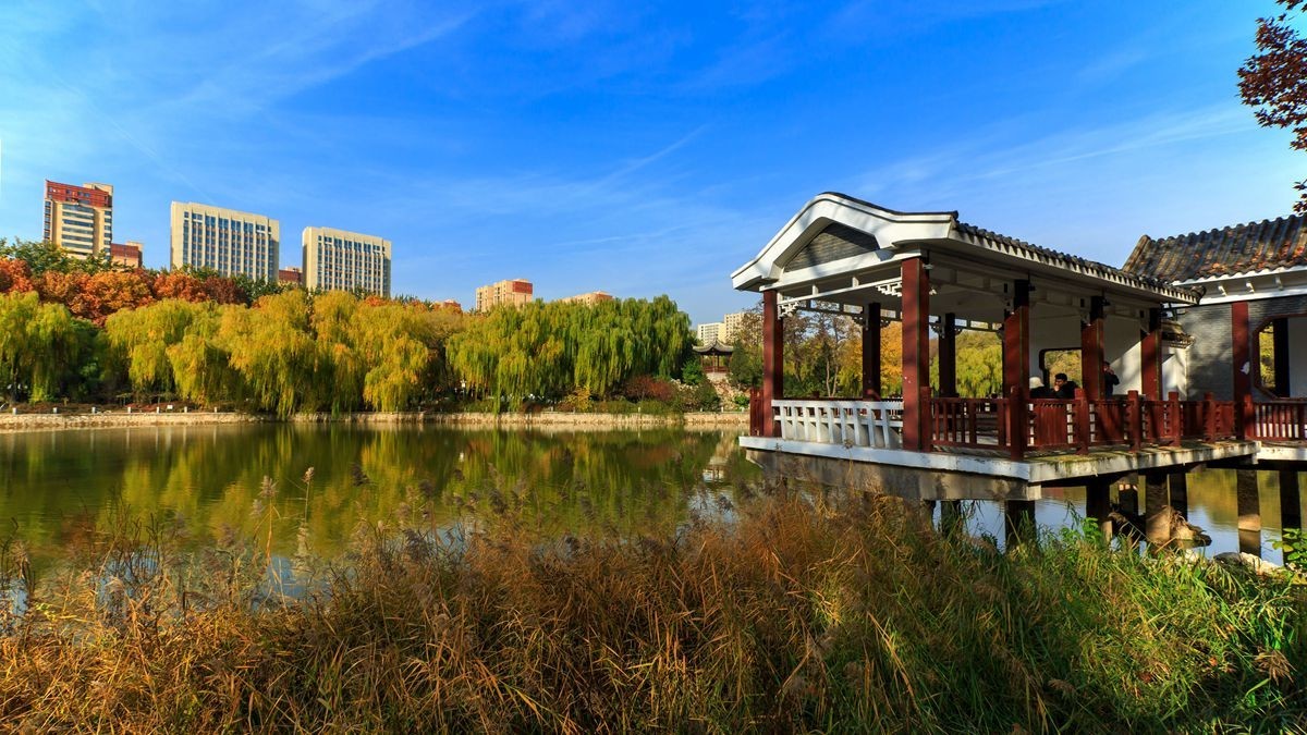 裕西公园的秋景