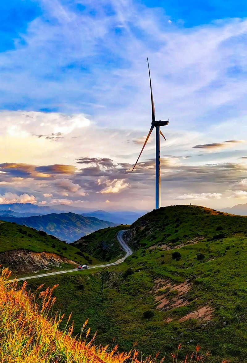 湖南桂东万洋山相思大草原风电场