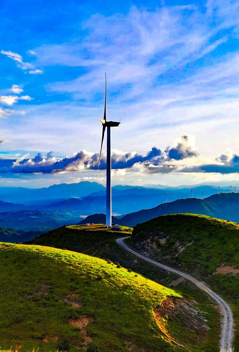 湖南桂东万洋山相思大草原风电场