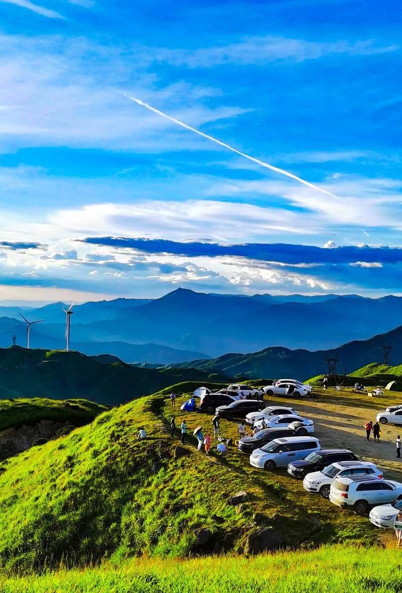 湖南桂东万洋山相思大草原风电场
