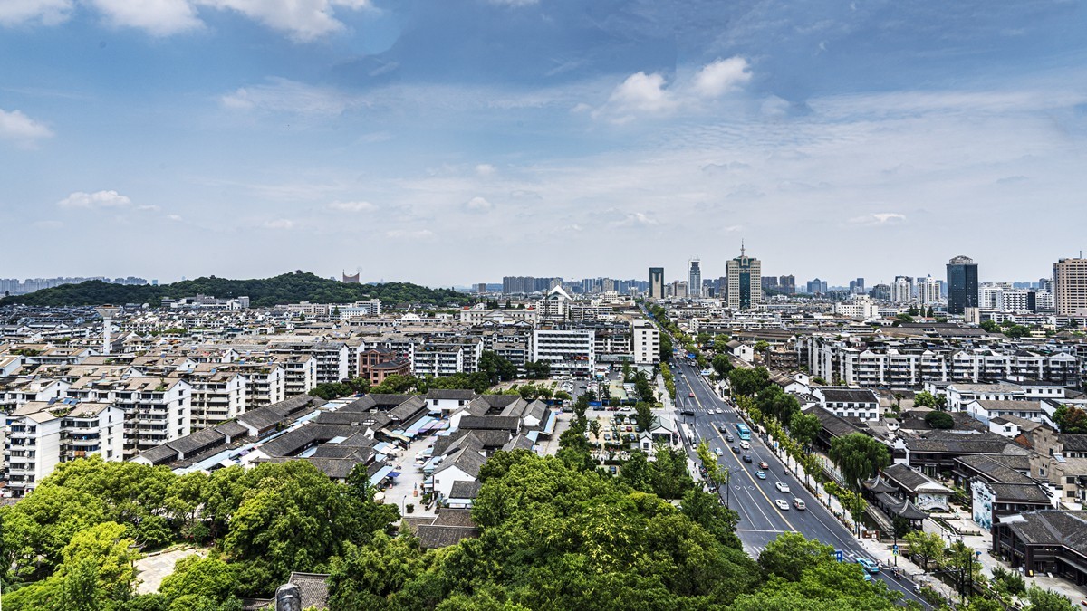 绍兴古城随拍--应天塔俯瞰绍兴城