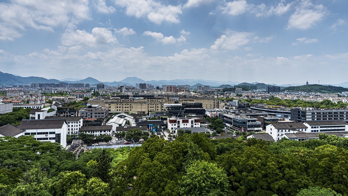 绍兴古城随拍--应天塔俯瞰绍兴城