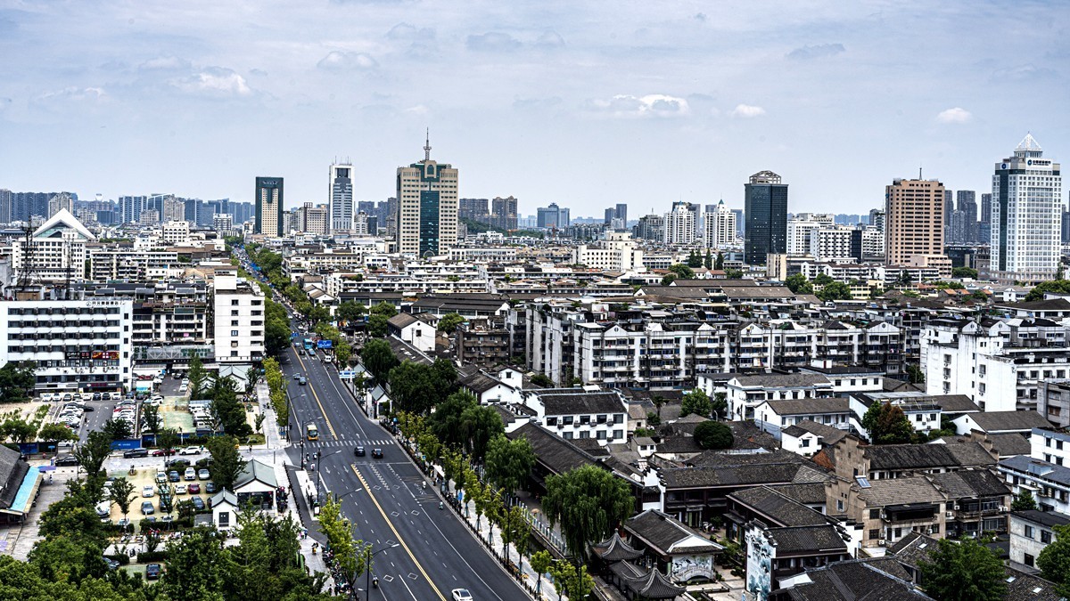 绍兴古城随拍--应天塔俯瞰绍兴城