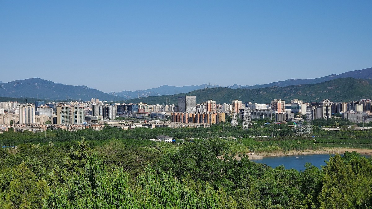 北京老山远眺手机拍摄