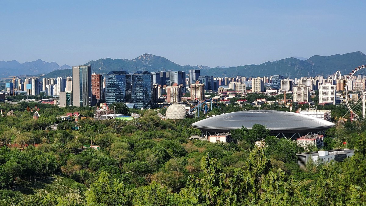 北京老山远眺手机拍摄