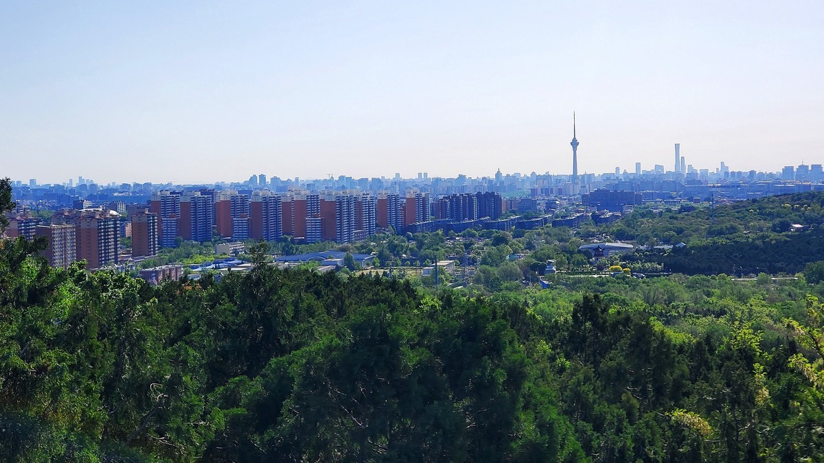 北京老山远眺手机拍摄