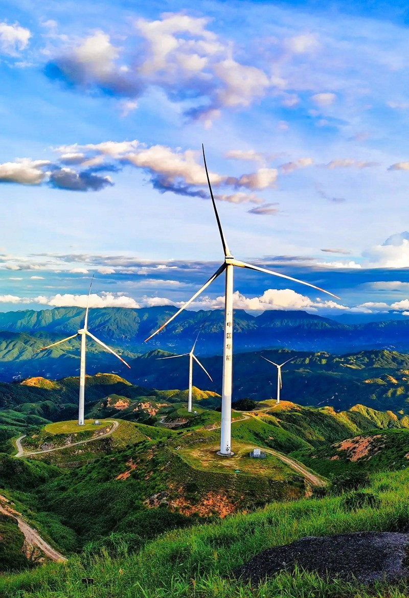 湖南桂东万洋山相思大草原风电场