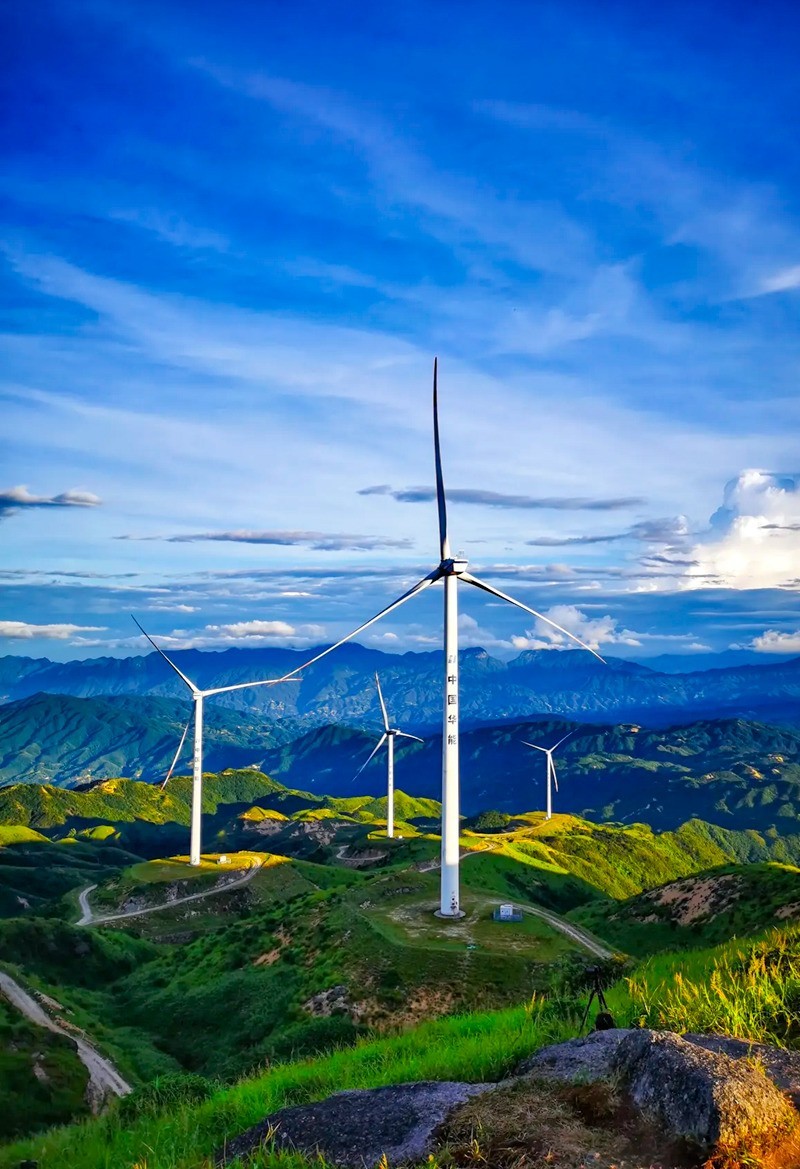 湖南桂东万洋山相思大草原风电场