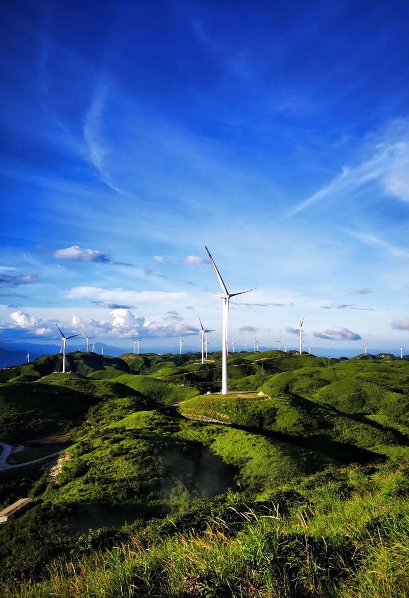 湖南桂东万洋山相思大草原风电场