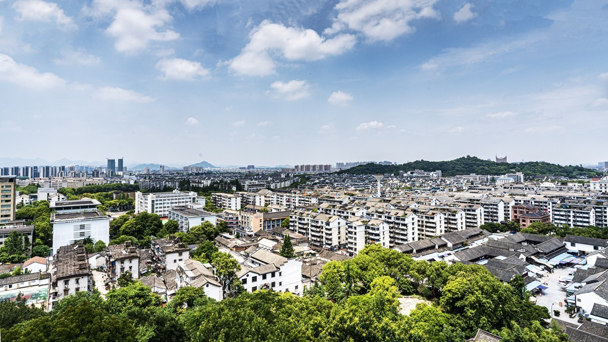 绍兴古城随拍--应天塔俯瞰绍兴城
