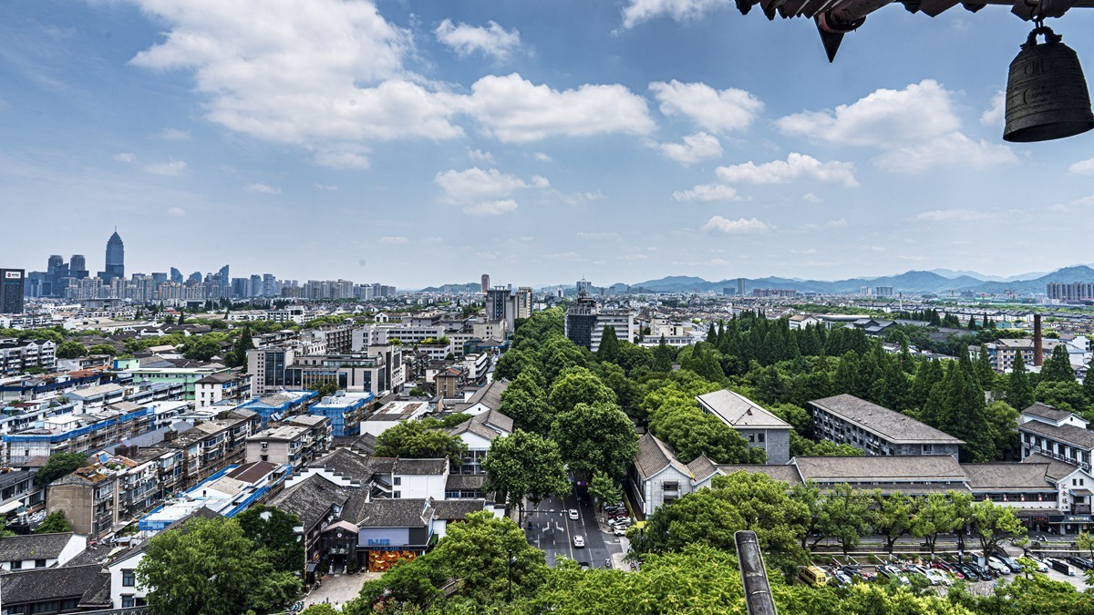 绍兴古城随拍--应天塔俯瞰绍兴城