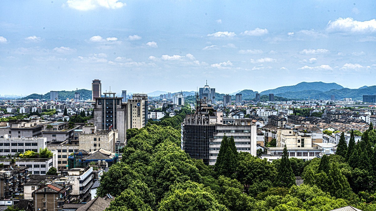 绍兴古城随拍--应天塔俯瞰绍兴城