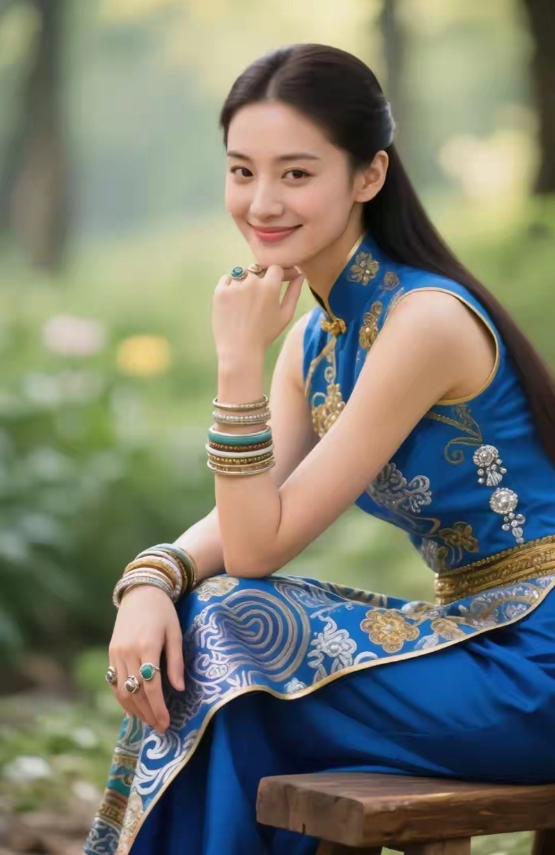 你的笑容像朵花