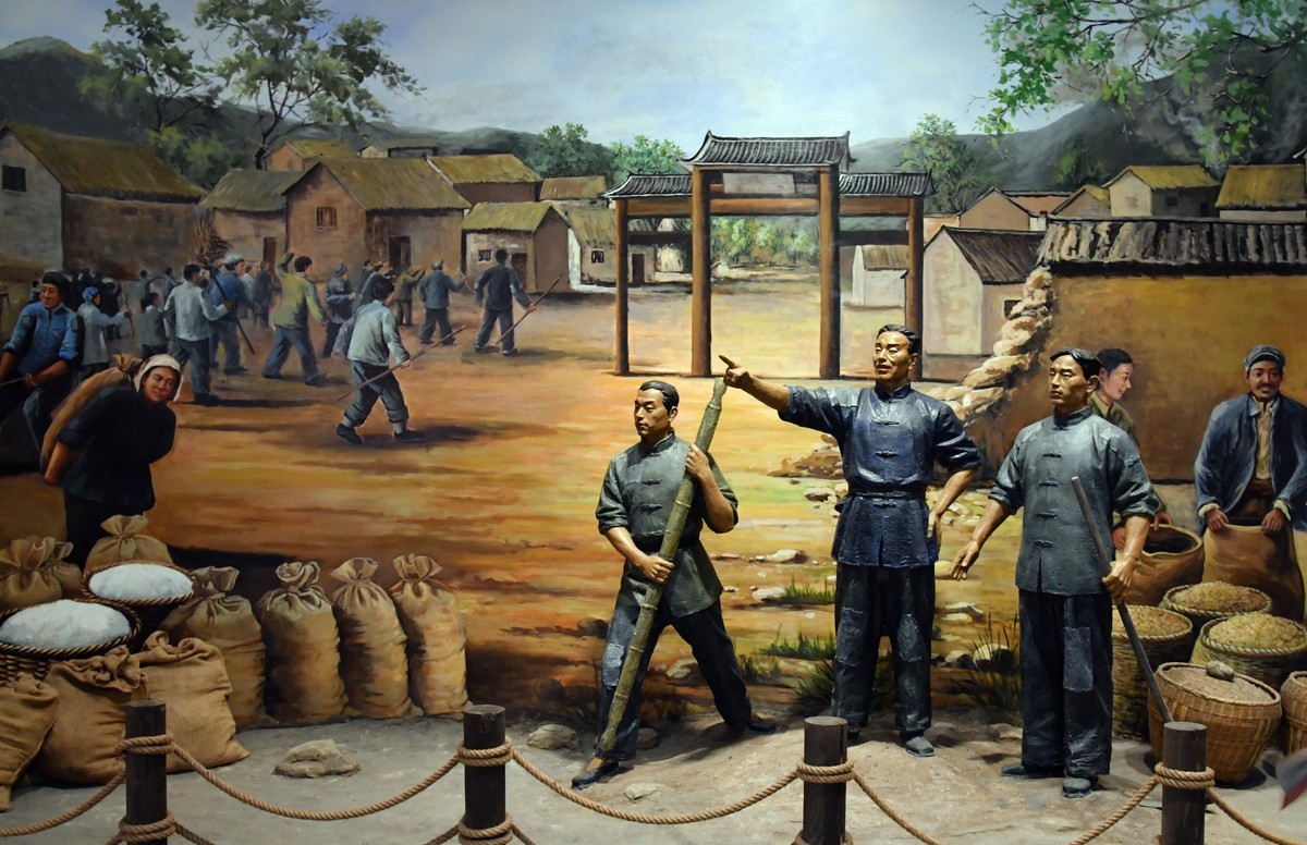 展览馆内雕塑
