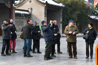 西安大慈恩寺外国游人抓拍