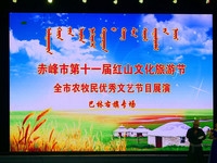 手持露天舞台夜景