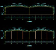 水库办公楼机械建筑CAD结构图