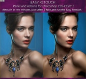 Easy Retouch Panel 肖像修饰PS扩展面板及动作