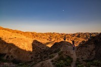 宁夏中卫“66号公路”周边夕照