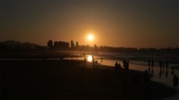 金沙滩夕阳