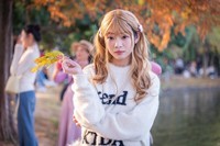 暖冬时节,长沙烈士公园水杉大道蹭拍小美女(z24-120f/4s)