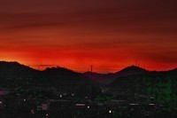 广州渔沙坦拍日出