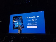 中兴发布折叠智能手机AXON M 放话智能手机行业将产生剧变