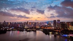 初夏西湖的入夜时分#长沙#Mavic3置换Pro后试机有感