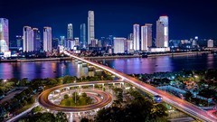 长沙橘子洲大桥夜色重温