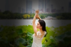 荷花池旁抓拍 10