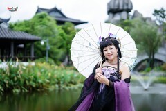 【亭畔烟雨紫衣人】---小田