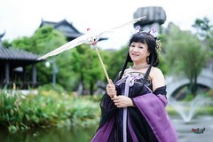 【亭畔烟雨紫衣人】---小田