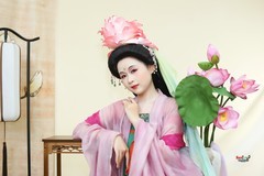 【云髻簪荷·浅染胭脂】---芋圆