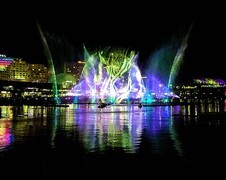 1513【2015中国优导张松摄影集】《异国风情》澳大利亚、新西兰游记！  (27)水幕秀！