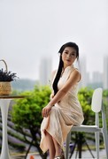 长沙月亮岛 . 少女模特影像