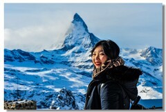 雪山留影--瑞士“马特宏”峰