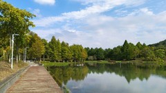 湖畔秋景