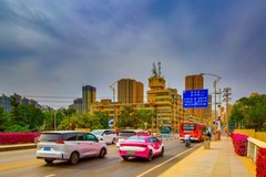 兰州黄河两岸街景