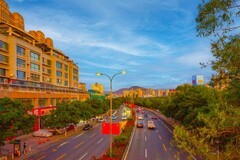 兰州黄河两岸街景