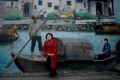 环境人像---汉口里的壁画！