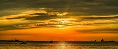 金茂湾晚霞