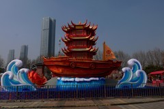 武汉映像----汉阳江滩的灯会展！