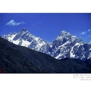 黄龙景区门前拍雪山