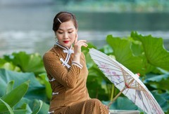 荷塘  人像