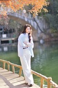 【视觉光影】红 叶 谷 人 像（5）
