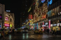 夜拍北京路步行街