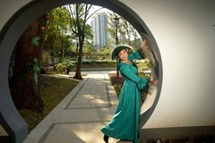 樱花园的美女！