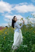 油菜花人像