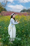 油菜花人像